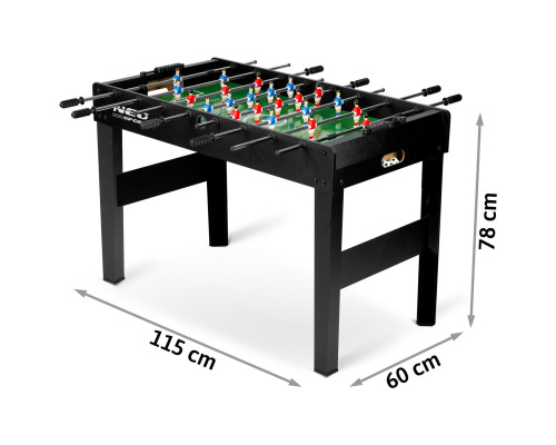 Настільний футбол Neo-Sport NS-805, 118 x 61 x 79 см - чорний