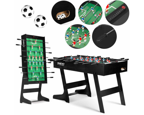 Настільний футбол Neo-Sport NS-803, 121 x 61 x 80 см - чорний Настільний футбол Neo-Sport NS-803, 121 x 61 x 80 см - чорний