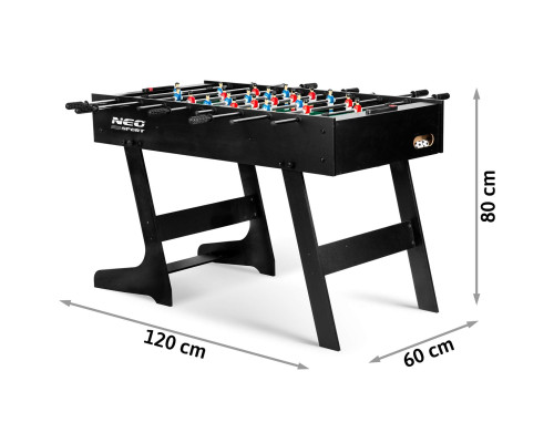 Настільний футбол Neo-Sport NS-803, 121 x 61 x 80 см - чорний Настільний футбол Neo-Sport NS-803, 121 x 61 x 80 см - чорний