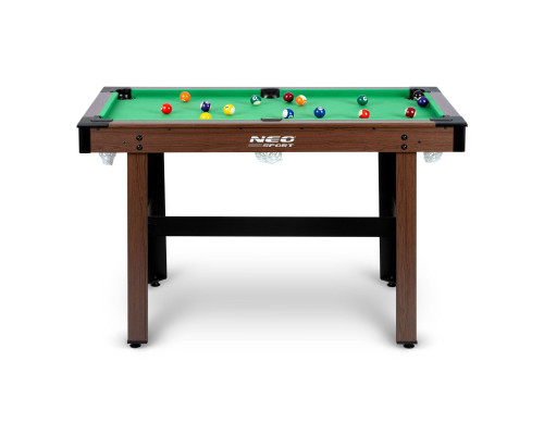 Більярдний стіл з аксесуарами Neo-Sport NS-807, 122 x 61 x 76 см - темно-коричневий Більярдний стіл з аксесуарами Neo-Sport NS-807, 122 x 61 x 76 см - темно-коричневий