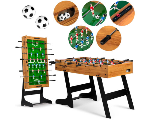 Настільний футбол Neo-Sport NS-803, 121 x 61 x 80 см - дерев'яний