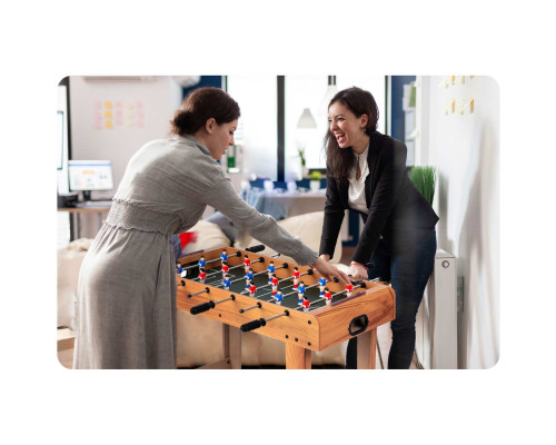 Настільний футбол Neo-Sport NS-802, 70 x 37 x 62 см - дерев'яний