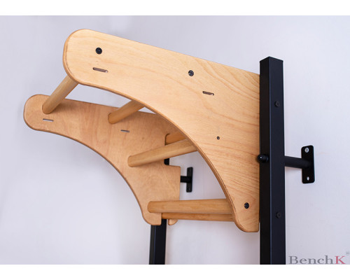 Шведська стінка BenchK 211B 230 х 67 см з турніком, чорна