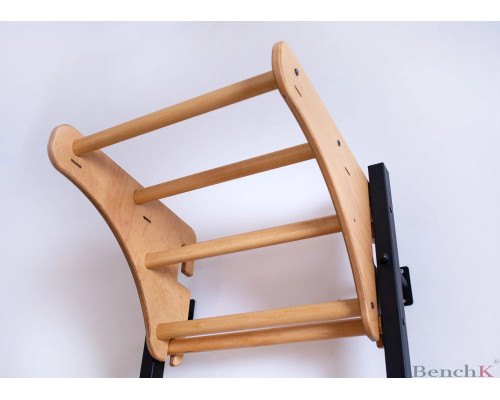 Шведська стінка BenchK 211B 230 х 67 см з турніком, чорна
