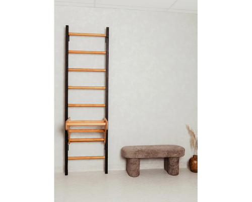Шведська стінка BenchK 211B 230 х 67 см з турніком, чорна
