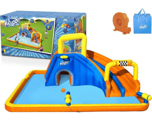 Надувний ігровий майданчик Super Speedway Mega Park Bestway 53377 551x502х261 см Надувний ігровий майданчик Super Speedway Mega Park Bestway 53377 551x502х261 см