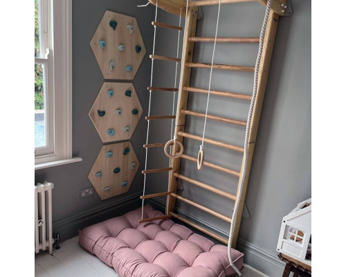 Шведська стінка Małpiszon Numi Irelio 225 х 92 см з аксесуарами, бежева