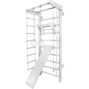 Шведська стінка Małpiszon Numi Plus Irelio 225 х 92 см з аксесуарами, біла