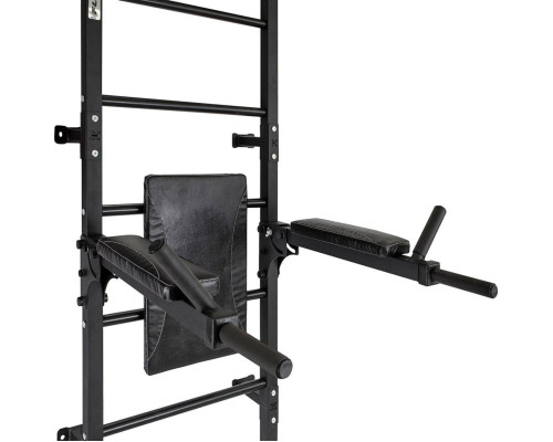 Шведська стінка Małpiszon Gamma Workout Grand 224 х 95 см з турніком та поручнями, чорна