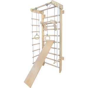 Шведська стінка Małpiszon Numi Plus Irelio 225 х 92 см з аксесуарами, бежева