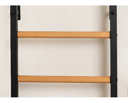 Шведська стінка BenchK 522 240 х 115,4 см з турніком та брусами, чорна