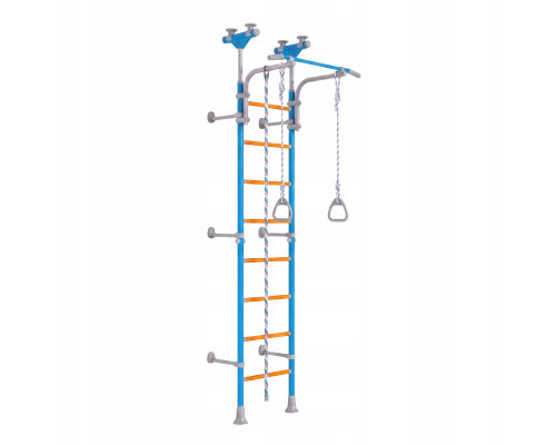 Шведська стінка Małpiszon Wallbarz Family 227 х 86 см з аксесуарами, різнокольорова