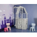 Шведька стінка Małpiszon  Indigo Pastel 226 х 115 см з будиночком, біла