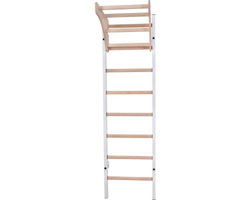 Шведська стінка BenchK 211W 230 x 67 см з турніком, біла