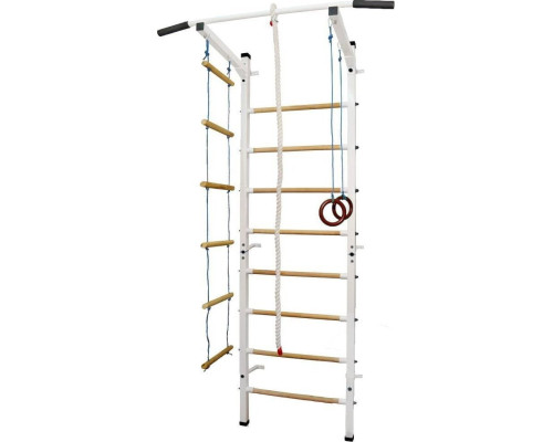 Шведська стінка Małpiszon Sport Child 210 х 50 см, біла