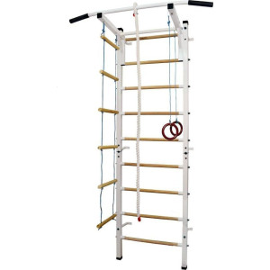 Шведська стінка Małpiszon Sport Child Plus 230 х 115 см, біла 