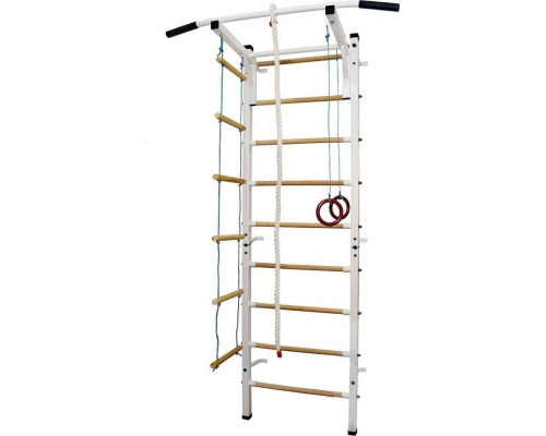 Шведська стінка Małpiszon Sport Child Plus 230 х 115 см, біла