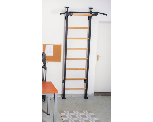 Шведська стінка BenchK 521B 240 х 67 см з турніком, чорна