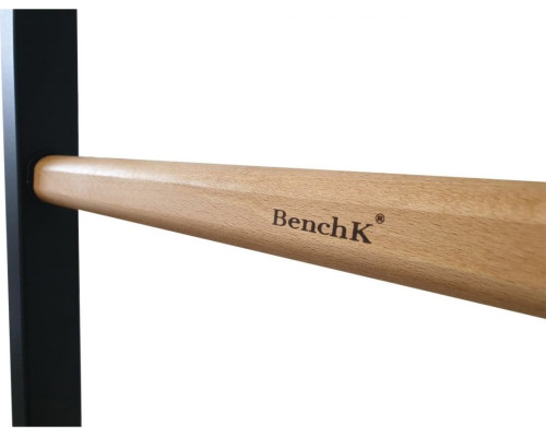 Шведська стінка BenchK 521B 240 х 67 см з турніком, чорна
