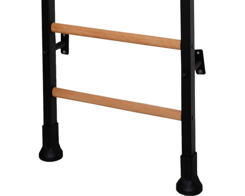 Шведська стінка BenchK 521B 240 х 67 см з турніком, чорна