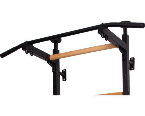Шведська стінка BenchK 521B 240 х 67 см з турніком, чорна