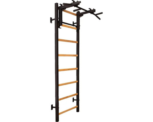 Шведська стінка BenchK 231B 230 х 116,5 см з турніком, чорна