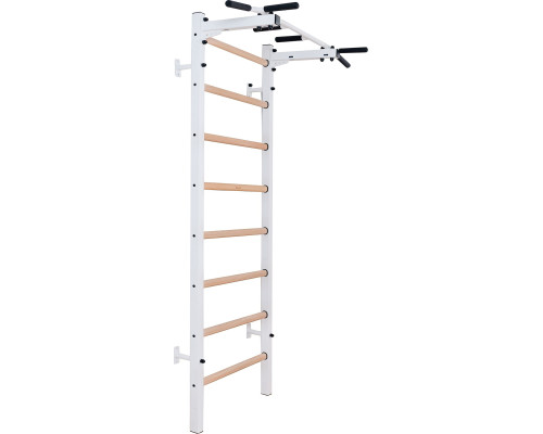 Шведська стінка BenchK 221W 230 х 67 см з турніком, біла