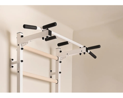 Шведська стінка BenchK 221W 230 х 67 см з турніком, біла