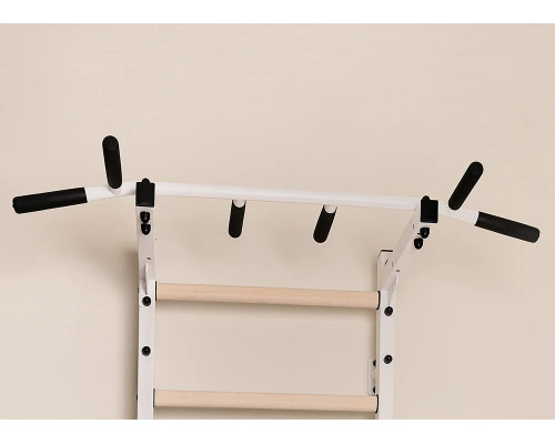 Шведська стінка BenchK 221W 230 х 67 см з турніком, біла