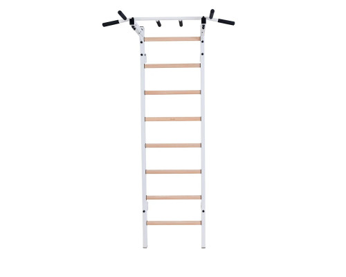 Шведська стінка BenchK 221W 230 х 67 см з турніком, біла