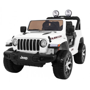 Дитяча акумуляторна машинка Jeep Wrangler Rubicon Біла