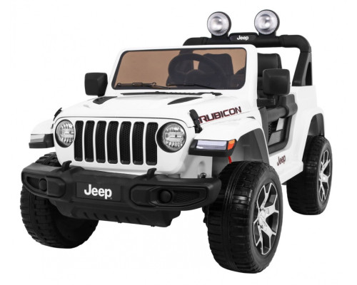 Дитяча акумуляторна машинка Jeep Wrangler Rubicon Біла