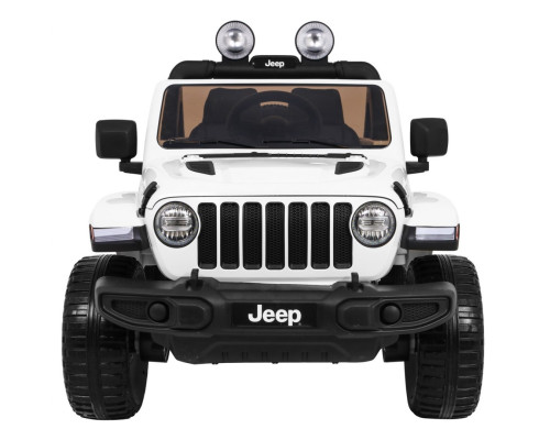 Дитяча акумуляторна машинка Jeep Wrangler Rubicon Біла