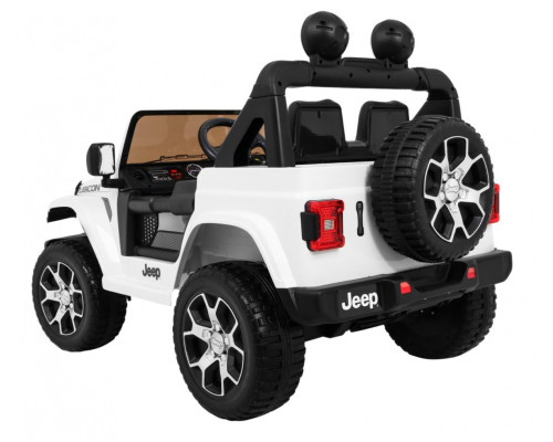 Дитяча акумуляторна машинка Jeep Wrangler Rubicon Біла
