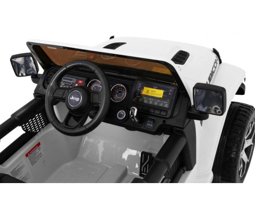 Дитяча акумуляторна машинка Jeep Wrangler Rubicon Біла