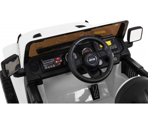 Дитяча акумуляторна машинка Jeep Wrangler Rubicon Біла
