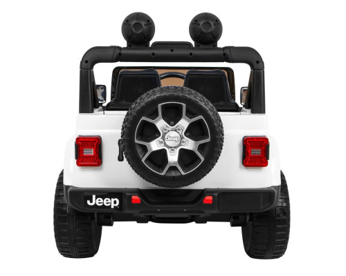 Дитяча акумуляторна машинка Jeep Wrangler Rubicon Біла