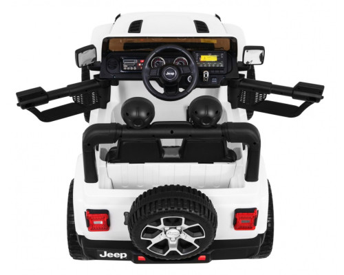 Дитяча акумуляторна машинка Jeep Wrangler Rubicon Біла