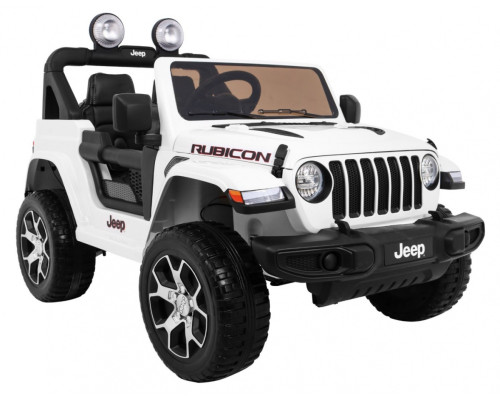 Дитяча акумуляторна машинка Jeep Wrangler Rubicon Біла