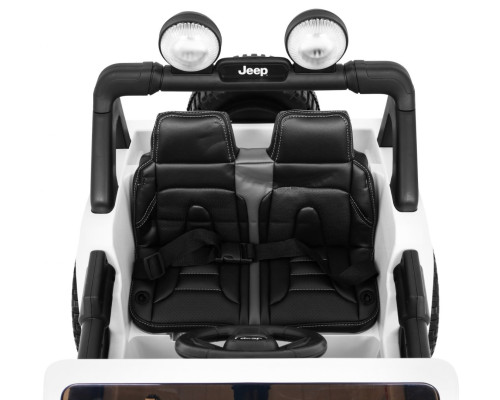 Дитяча акумуляторна машинка Jeep Wrangler Rubicon Біла