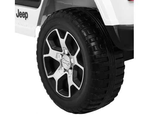 Дитяча акумуляторна машинка Jeep Wrangler Rubicon Біла
