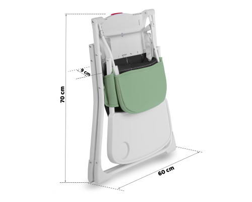 Стільчик для годування Ricokids Nuco 70 х 60 х 95 см - зелено-білий