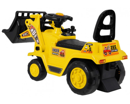 Дитяча каталка бульдозер + Рухома ложка + Рожок + Відділення для зберігання Горщик + Шолом