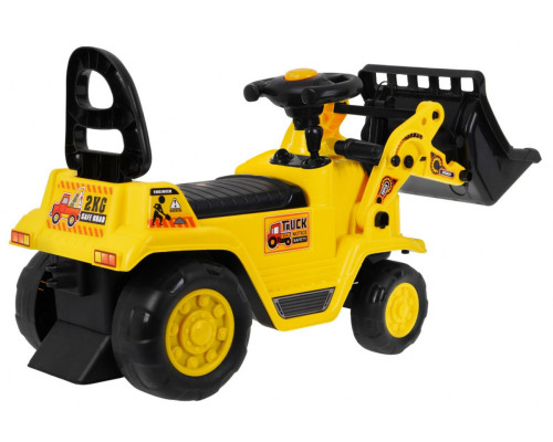 Дитяча каталка бульдозер + Рухома ложка + Рожок + Відділення для зберігання Горщик + Шолом