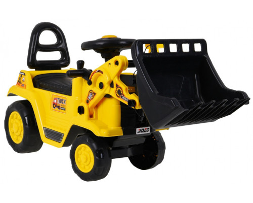 Дитяча каталка бульдозер + Рухома ложка + Рожок + Відділення для зберігання Горщик + Шолом