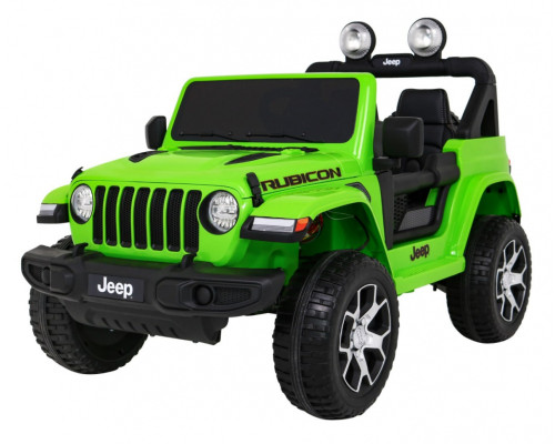Дитяча акумуляторна машинка Jeep Wrangler Rubicon Зелена