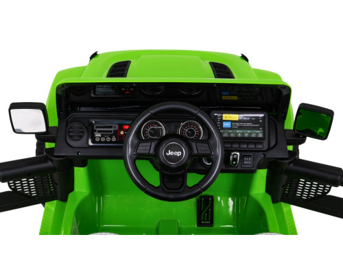 Дитяча акумуляторна машинка Jeep Wrangler Rubicon Зелена