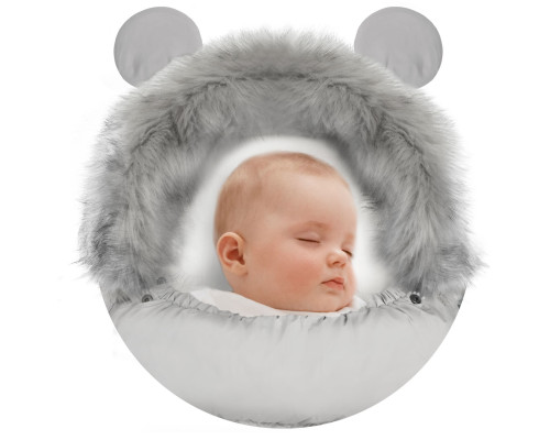 Конверт Elmi Ricokids для коляски та санок, 95 х 48 см - сірий