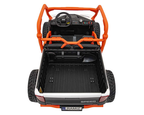 Дитячий акумуляторний автомобіль фермерський UTV Racing White