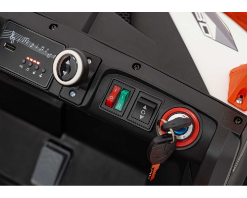 Дитячий акумуляторний автомобіль фермерський UTV Racing White